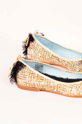 Ballerine Cerro Castor tweed (inclut semelle intérieure en laine et en cuir)